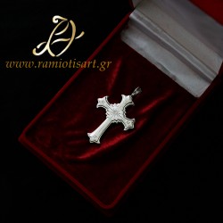 επιστηθιος σταυρος φυλακτηριο λειψανοθηκη ασημενιος μικρος