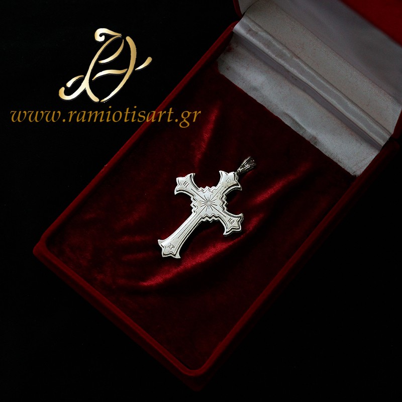 silver pectoral cross reliquary small MATERIAL SILVER Color Platinum plated YOUR BUDJET 100-150 EURO