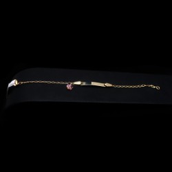 children's golden identity with pink butterfly