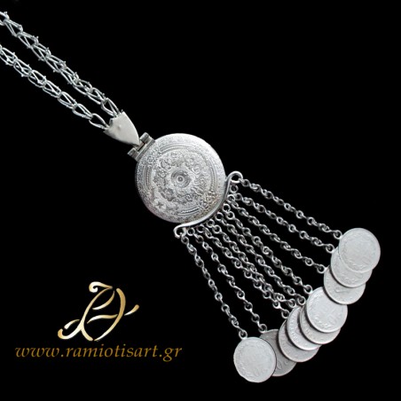 traditional jewelry of Crete :  men's pectoral chain code: Α2
