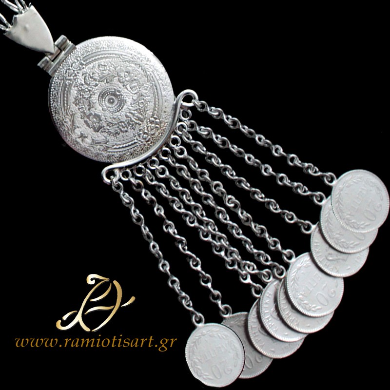 traditional jewelry of Crete :  men's pectoral...