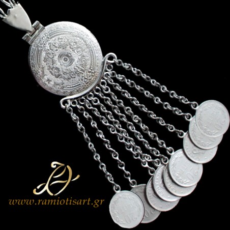 traditional jewelry of Crete :  men's pectoral chain code: Α2