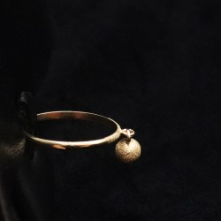 gold ring with pendant stone 2