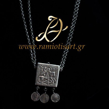men's traditional jewel - amulet depicting St George