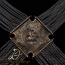 fustanella men's pectoral traditional jewel 2