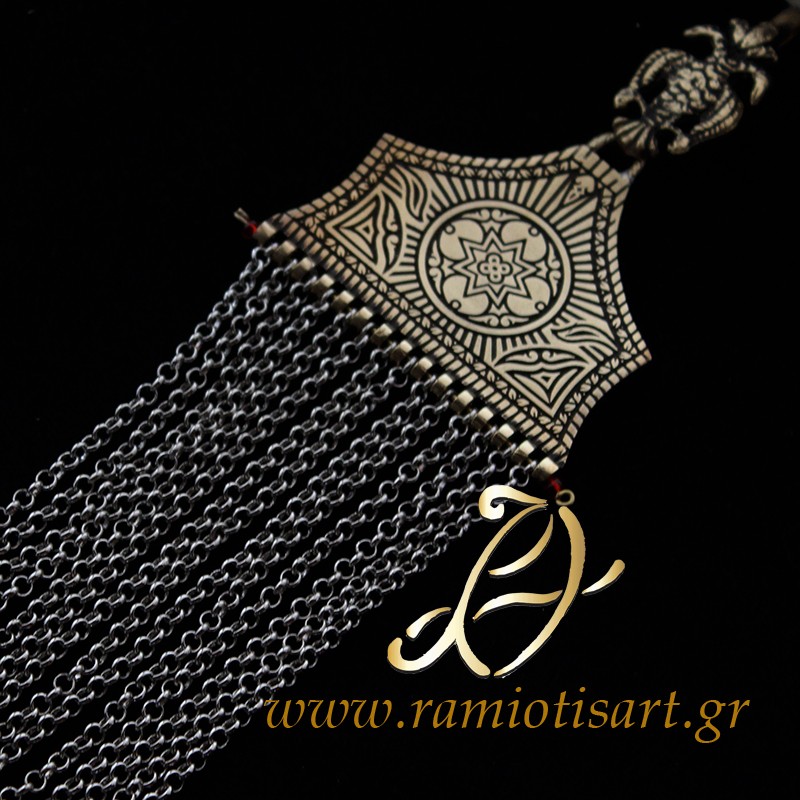 fustanella men's pectoral traditional jewel