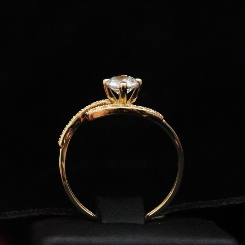 μονοπετρο χρυσο δαχτυλιδι με πετρα ζιργκον