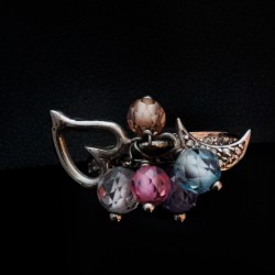 white gold ring with crystal stone 2