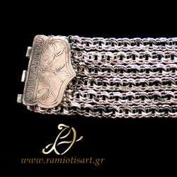 silver Greek traditional bracelet "portes" 2