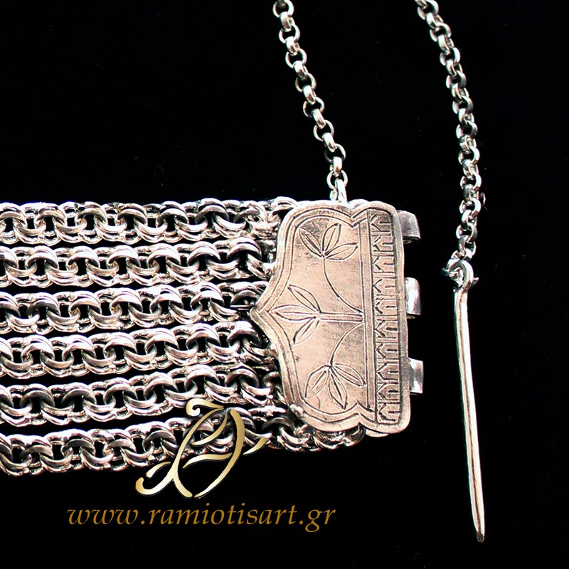 silver Greek traditional bracelet "portes"