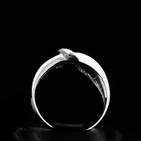 λευκοχρυσο δαχτυλιδι με πετρες ζιργκον