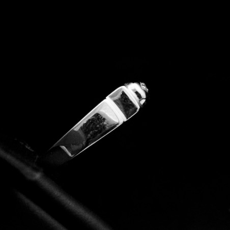 white gold ring with cubic zirconia stones