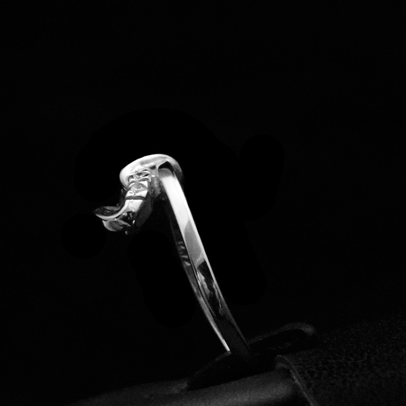 λευκοχρυσο δαχτυλιδι με πετρες ζιργκον