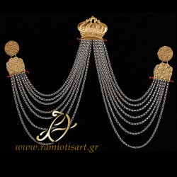 mens Greek traditional pectoral jewel for foustanella