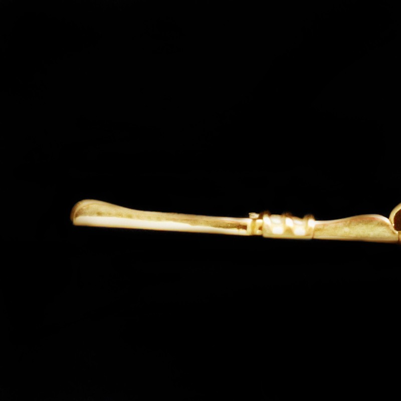 golden cross with cubic zirconia stones