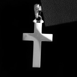 white gold cross with cubic zirconia stones 2