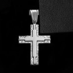 white gold cross