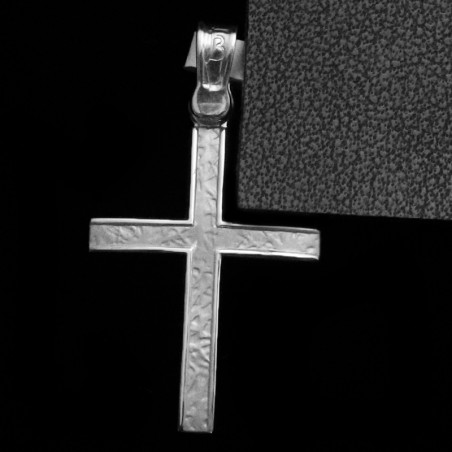 white gold cross