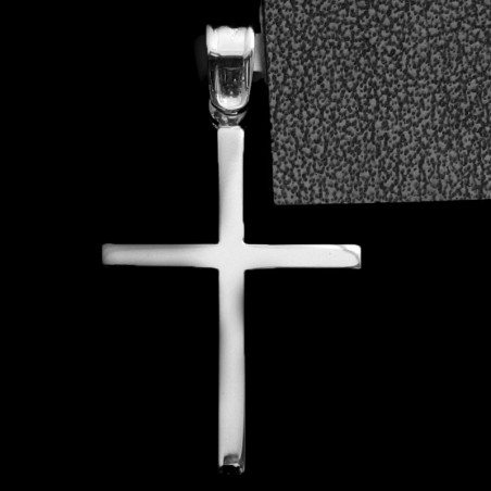 white gold cross