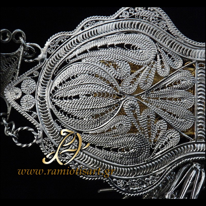 συρματερη ζωνη καραγκουνας χειροποιητη κωδ. Π1