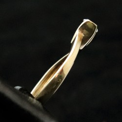 wedding ring golden with cubic zirconia 2