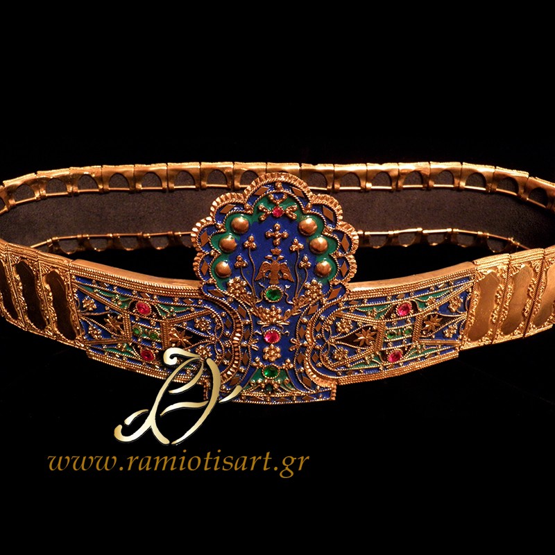 traditional belt of Thace "asimozounaro" MATERIAL BRONZE Color Bronze