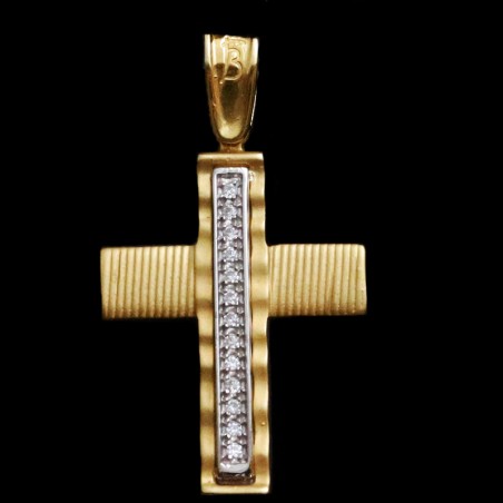 σταυρος χρυσος με πετρες ζιργκον