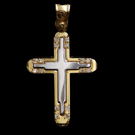 σταυρος χρυσος με πετρες ζιργκον