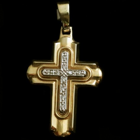 χρυσος σταυρος με πετρες ζιργκον