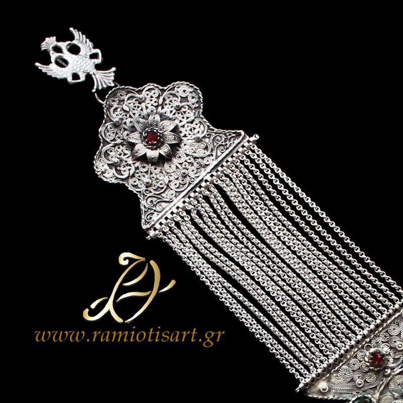 pectoral jewel for fustanella or sarakatsans