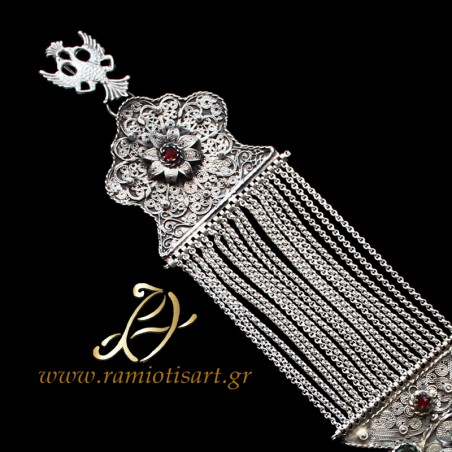 pectoral jewel for fustanella or sarakatsans