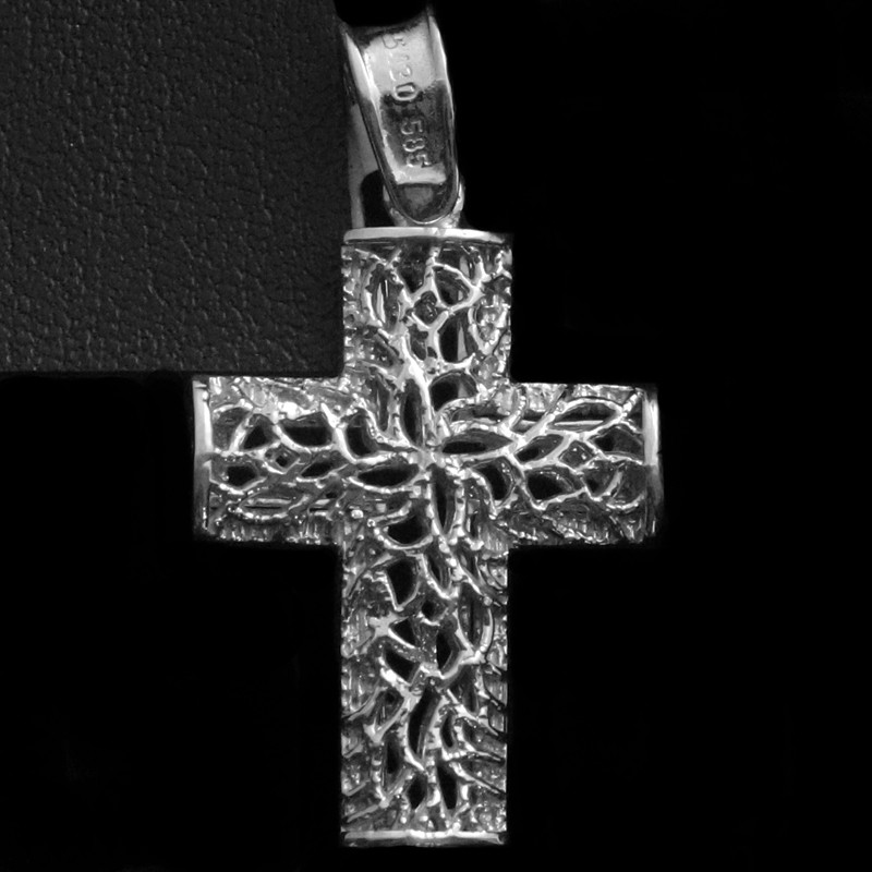 λευκοχρυσος σταυρος με σχεδια