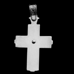 golden cross with cubic zirconia stones 2