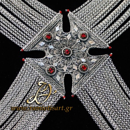 pectoral jewel "kiousteki" for fustanella and Macedonian Warriers Costume
