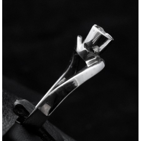 μονοπετρο δαχτυλιδι λευκοχρυσο με ζιρκον