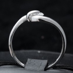 white gold ring with cubic zirconia 2