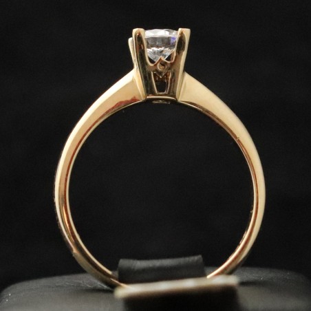 μονοπετρο χρυσό δαχτυλίδι με πετρα ζιργκον