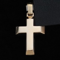 christening cross yellow gold double face 2