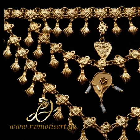 Greek traditional jewellery from Crete "giordani" for the cretan costume