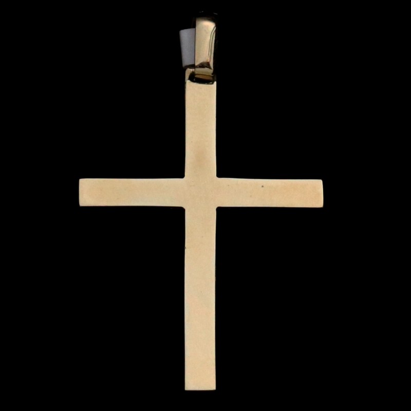 σταυρός χρυσός σκέτος με τεχνικη τοπογραφικου