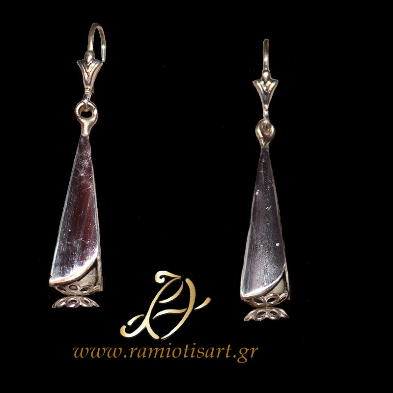 Cretan jewelry traditional earrings MATERIAL SILVER YOUR BUDJET 50-100 EURO Color oxidized silver