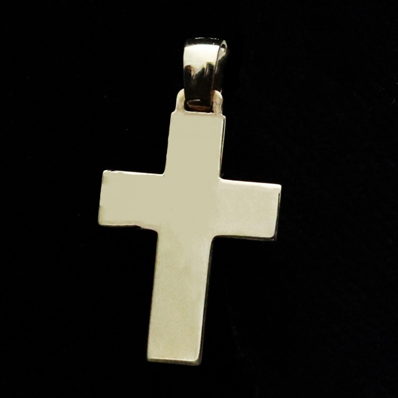 διχρωμος χρυσός σταυρός με εσταυρωμένο μικρός