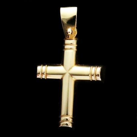 gold cross with simple design