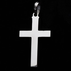 plain white gold cross 2