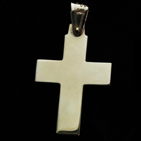 gold cross with curves