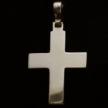 golden bicolor cross with oval patterns