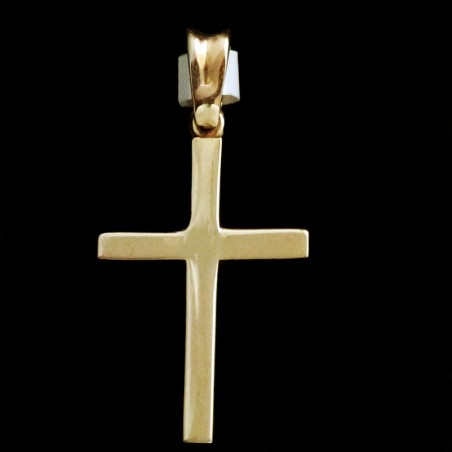 σταυρουδακι χρυσο με ζιργκον στο κατω μερος