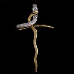 χρυσος σταυρος gavello με ζιργκον