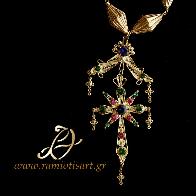 cretan jewellery traditional cretan pectoral cross