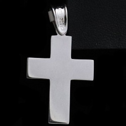 white gold cross with cubic zirconia stones 2